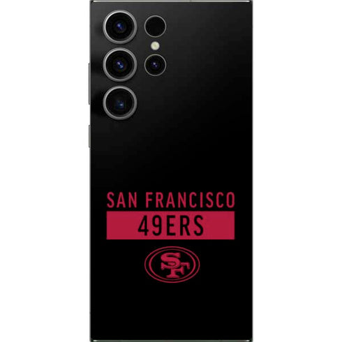 NFL San Francisco 49ers Black Performance Series Galaxy S25 Ultra Skin